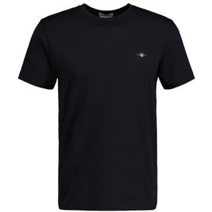 GANT - Slim Shield SS T-shirt - Zwart - Standaard
