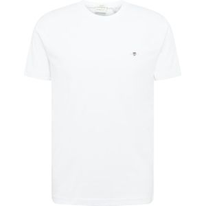 GANT Heren Slim Shield SS T-shirt, wit, standaard, wit, XXS