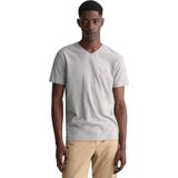 Gant - Shield - T-shirt - Katoen - Korte Mouwen - V-hals