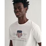 Gant T-shirt Logo Wit - Heren - Print T-shirts