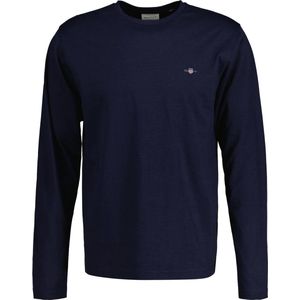 Gant T-shirt lange mouw Blauw Shield LS T-shirt 2004049 433