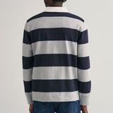 Gant - Rugger - Poloshirt - Grijs Blauw - Katoen