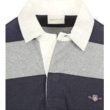 Gant - Rugger - Poloshirt - Grijs Blauw - Katoen