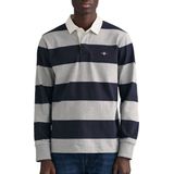 Gant - Rugger - Poloshirt - Grijs Blauw - Katoen