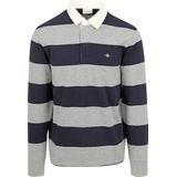 Gant Rugbyshirt »REG SHIELD BARSTRIPE HEAVY RUGGER«, mit Logostickerei auf der Brust