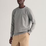 Gant, Heren, Sweatshirts & Hoodies, Blauw, Maat: 2XL