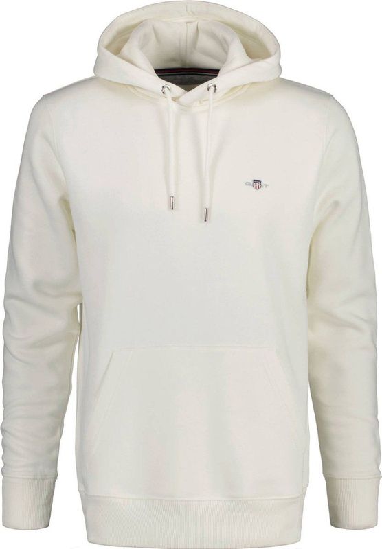 GANT REG Shield Hoodie voor heren, eggshell, standaard, Eggshell., XXS