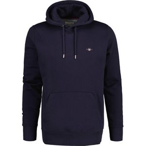 GANT O-hals hoodie shield logo blauw