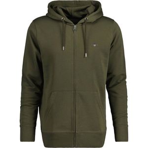 Gant - Shield Zip Hoodie - Sweatshirt - Blauw - Katoenmix