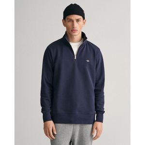 GANT - Shield Half Zip Sweat - Trui - Blauw