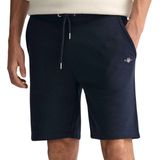 GANT Reg Shield sweatshorts casual shorts voor heren, Nachtblauw.