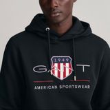 Gant - Pullovers - Kangoeroezak - Grafisch Borduurwerk - Normale Pasvorm