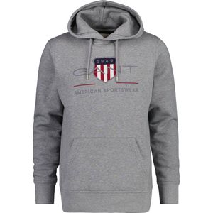 Gant Kapuzenpullover GANT Shield Hoodie grau Archive Shield Hoodie