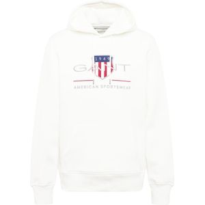 Gant - Archive Shield Hoodie - Groen - Katoenen Blend - Normale Pasvorm