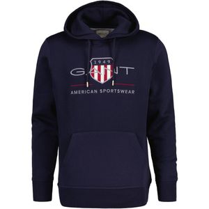 GANT - Sweatshirt - Marine - Capuchon - Lange Mouw