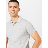 Poloshirt - Mélange - Katoen - Knoopsluiting - Kwartmouw - Slanke Pasvorm