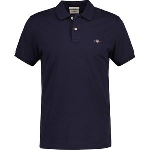 GANT - Slim Shield SS Pique Poloshirt - Evening Blue - Katoen