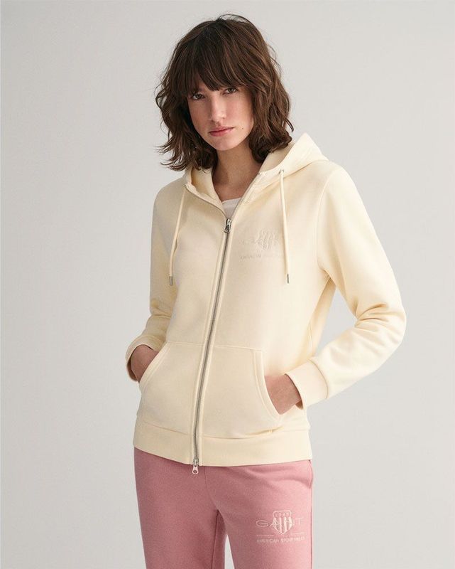Gant Reg Tonal Shield Sweatshirt Met Rits