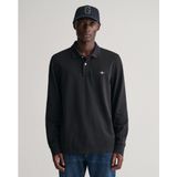 Gant Poloshirt REG SHIELD LS PIQUE RUGGER mit Logotickerei auf der Brust