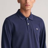 GANT Rugger - Longsleeve - Blauw - Katoen - Casual