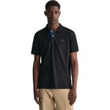 Gant - Reg Contrast Rugger - Poloshirt - Korte Mouw - Blauw - Katoen