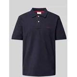 GANT - Contrast Pique Polo - Evening Blue - 96% Katoen, 4% Elastaan