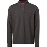 GANT Heren REG Contrast Pique LS Rugger Poloshirt, zwart, standaard, zwart, XXS