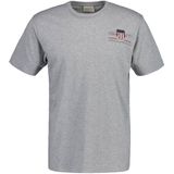 GANT - Reg Archive Shield Emb Ss T-shirt - Gemengd Grijs