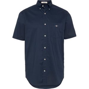 Gant - Reg Poplin Overhemd - Blauw - Katoen