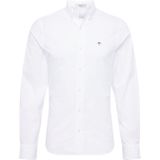 GANT - Overhemd - Katoen - Wit - Slanke Pasvorm