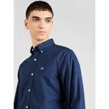 GANT - Overhemd - Blauw - Katoen - Slanke Pasvorm