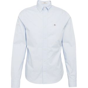 GANT - Overhemd - Blauw - Katoen - Slanke Pasvorm - Button-Down Kraag