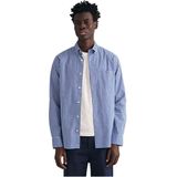 GANT - REG POPLIN Gingham Shirt - Overhemd - Zwart - Standaard