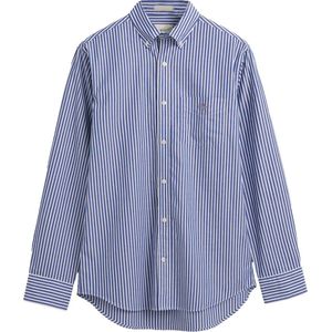 Gant - Casual Hemd - Blauw - Katoen - Regular Fit