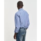 GANT - Overhemd - Katoen - Blauw - Garengeverfde Strepen