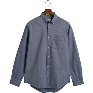 GANT Overhemd blauw, Effen