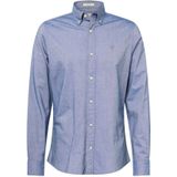 GANT - Oxfordoverhemd - Wit - Katoen - Slim Fit - Geborduurd Logo
