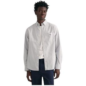 Gant - 3000230 Overhemd - Blauw - Katoen - Regular Fit - Lange Mouwen