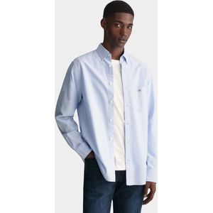 GANT Regular Fit Overhemd met Logo en Borduursels Light Blue