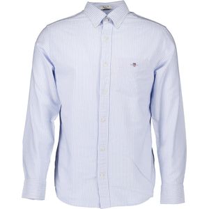 GANT Reg Oxford Banker Stripe Shirt REG OXFORD BANKER STRIPE SHIRT Heren, Lichtblauw.