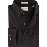 Gant - Casual Overhemd - Grijs - Katoen - Normale Fit