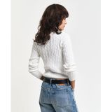 GANT - 4800102 Eights - Gebreide Pullover - Marineblauw - Zwanenhals