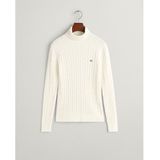 GANT - 4800102 Eights - Gebreide Pullover - Marineblauw - Zwanenhals