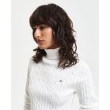 GANT - 4800102 Eights - Gebreide Pullover - Marineblauw - Zwanenhals