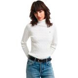 GANT - 4800102 Eights - Gebreide Pullover - Marineblauw - Zwanenhals