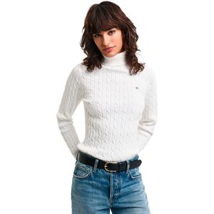 GANT - 4800102 Eights - Gebreide Pullover - Marineblauw - Zwanenhals