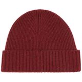 GANT Unisex Shield Wool Beanie-muts, Plumped Rood, Eén maat