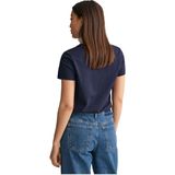 GANT - Shield - T-shirt - Zwart - Katoen - V-hals