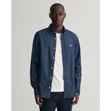 Gant - Slim Indigo - Overhemd - 100% Katoen - Lange Mouwen