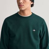 GANT - Sweatshirt - Zilvergrijs - Effen - Lange Mouw